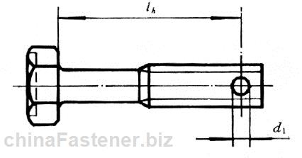 六角头螺杆带孔螺栓细杆B级|GB31.2-88[标准 技术参数]