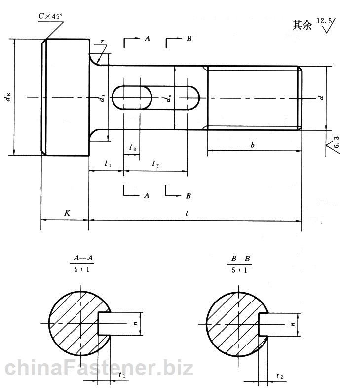 钢网架螺栓球节点用高强度螺栓|GB/T16939-1997[标准 技术参数]