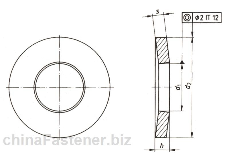 螺栓、螺母组合件用锥形弹性垫圈 | DIN 6796