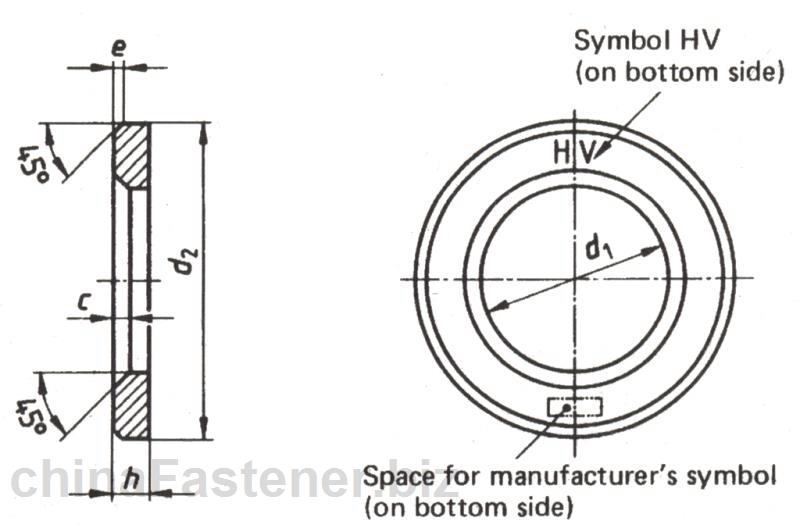 钢结构高强度螺栓连接—圆垫圈 | DIN 6916