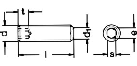 无锡螺丝厂提供-A4-DIN916不锈钢内六角凹端(紧定)机米螺丝