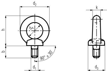 无锡螺丝厂提供-A4-DIN580不锈钢吊环螺栓