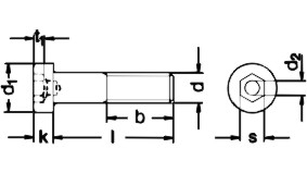 嘉兴[螺钉|内六角|六角|薄头]螺丝厂供应A2-DIN6912薄头内六角螺钉-带导向孔