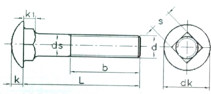 宁波A2-GB12不锈钢小半圆头马车螺栓