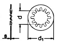 无锡螺丝厂提供-A2-GB861.1不锈钢内齿锁紧垫圈