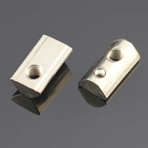无锡螺丝厂提供-欧标系列铝型材用弹性螺母块-镀镍