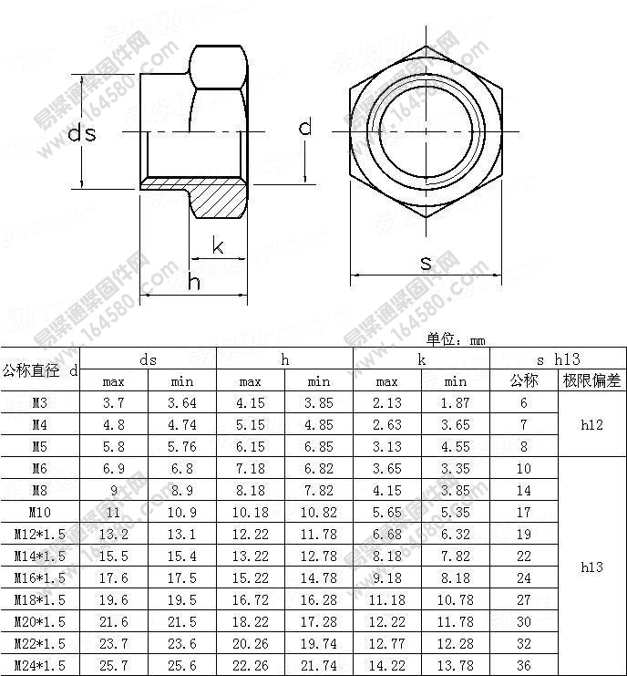 GB/T1337-1988-六角自锁螺母[标准|规格]