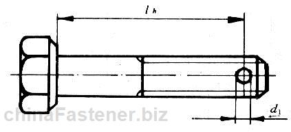 六角头螺杆带孔螺栓 细牙 A和B级|GB 31.3-88