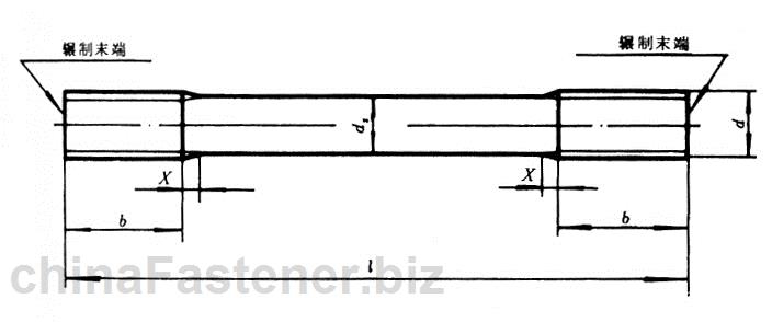 等长双头螺柱 C级|GB 953-88
