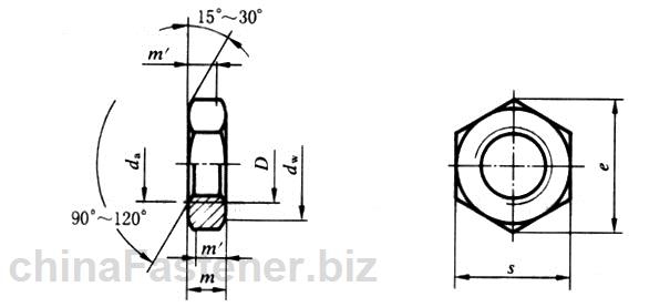 精密机械用六角螺母|GB /T 18195-2000