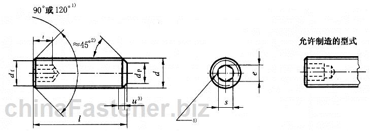 内六角平端紧定螺钉|GB /T 77-2000