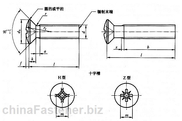 十字槽半沉头螺钉|GB/T820-2000[标准 技术参数]