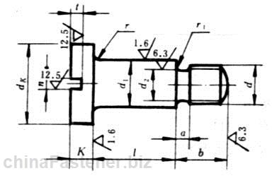 开槽圆柱头轴位螺钉|GB830-88[标准 技术参数]