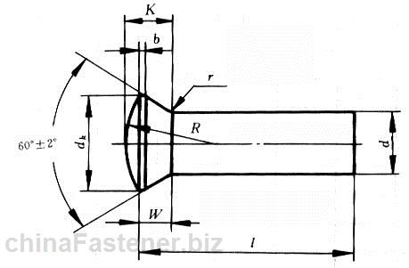 半沉头铆钉(粗制)|GB866-86[标准 技术参数]