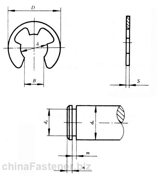 开口挡圈|GB896-86[标准 技术参数]