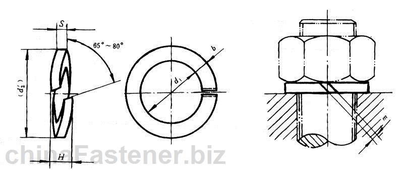 组合件用<a href=//www.posttic.com/dlcp/tanhuangdianquan/ target=_blank class=infotextkey>弹簧垫圈</a>|GB 9074.26-88