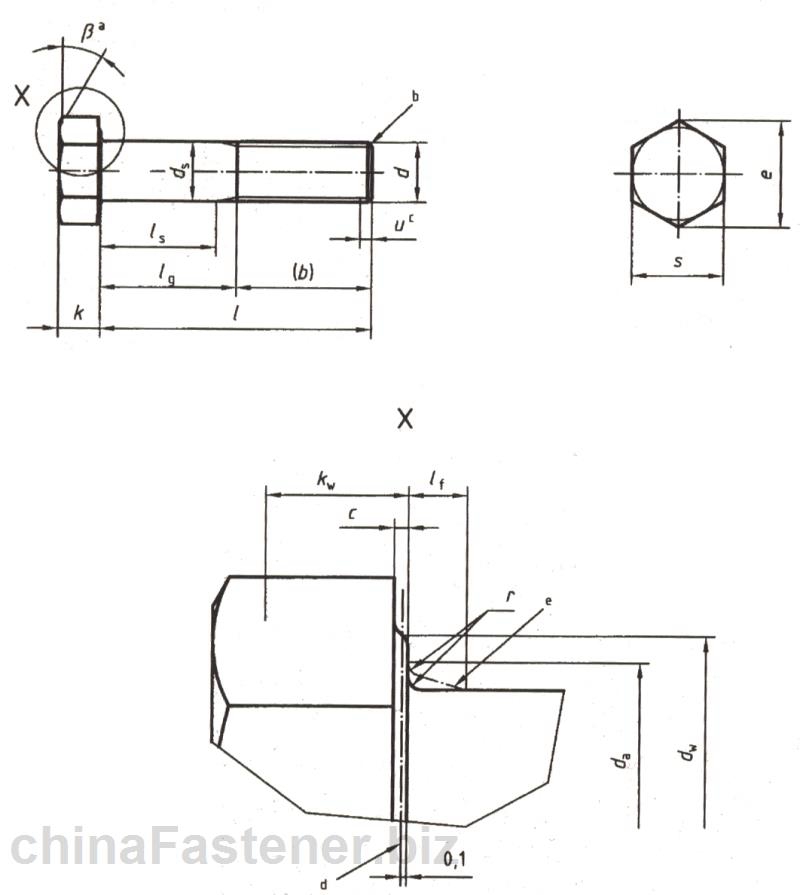 六角头螺栓—产品等级A和B级 （ISO 4014:1999） | DIN EN ISO 4014