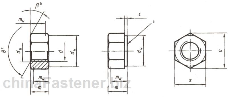 1型六角螺母—细牙螺纹—产品等级A和B级（ISO 8673:1999） | DIN EN ISO 8673