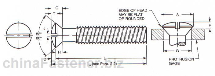 开槽半沉头螺钉|DraftRevisionASMEB18.6.32002[标准 技术参数]