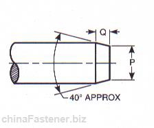 小规格实心铆钉末端|ASMEB18.1.11972(R2001)[标准 技术参数]