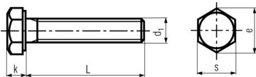 上海8.8级GB5783全牙外六角螺栓-镀镍