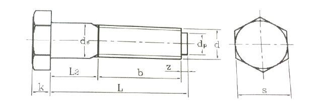 8.8级GB27-88铰制孔用螺栓-发黑