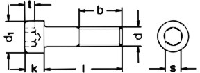 上海12.9级DIN912细牙圆柱头内六角螺丝-发黑